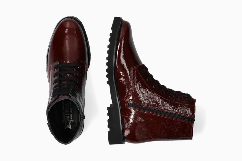 Bottines SELIZA rouge foncé