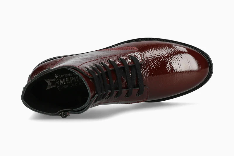 Bottines SELIZA rouge foncé