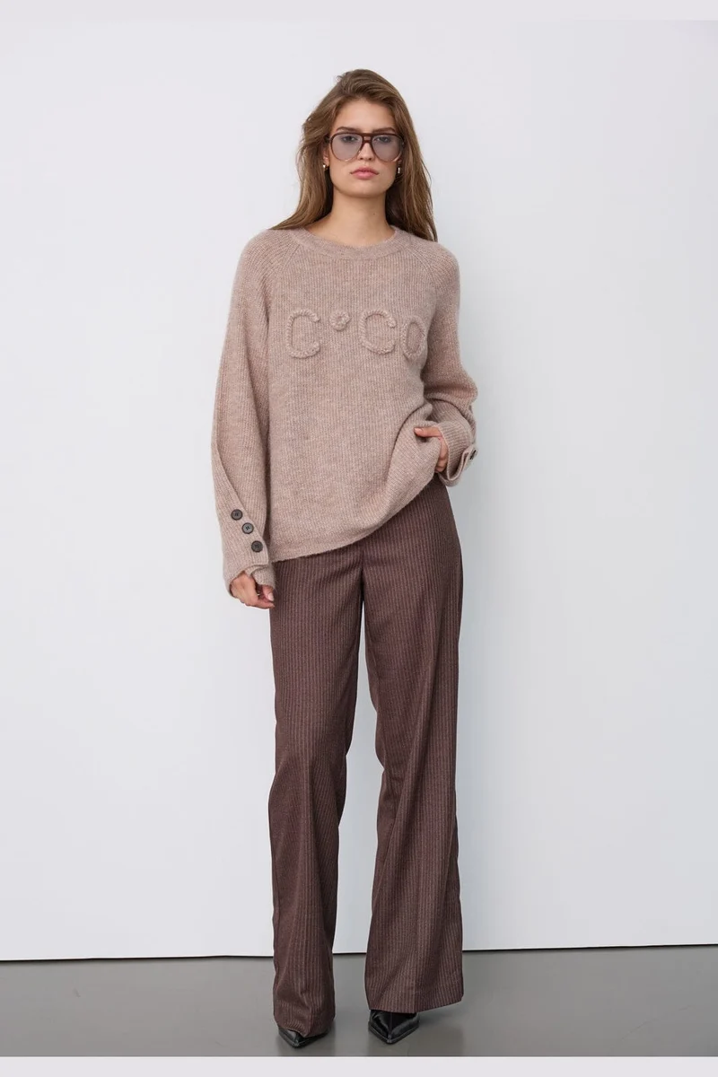 Co´Couture - Aellecc Ls Knit 500584 - 20009 - Walnut