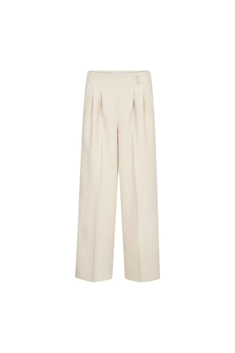 Co´Couture - Acilecc Pleat Pant 500807 - 10006 - Bone