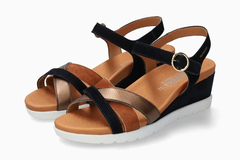 Sandales YRENA bleu foncé