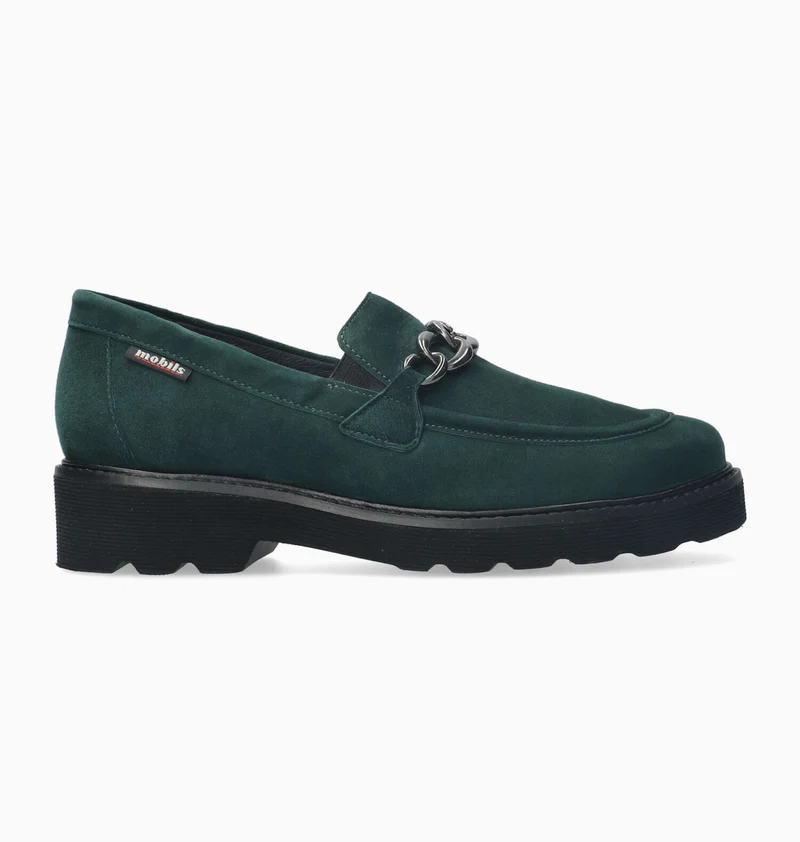 Mocassins ORLA vert foncé