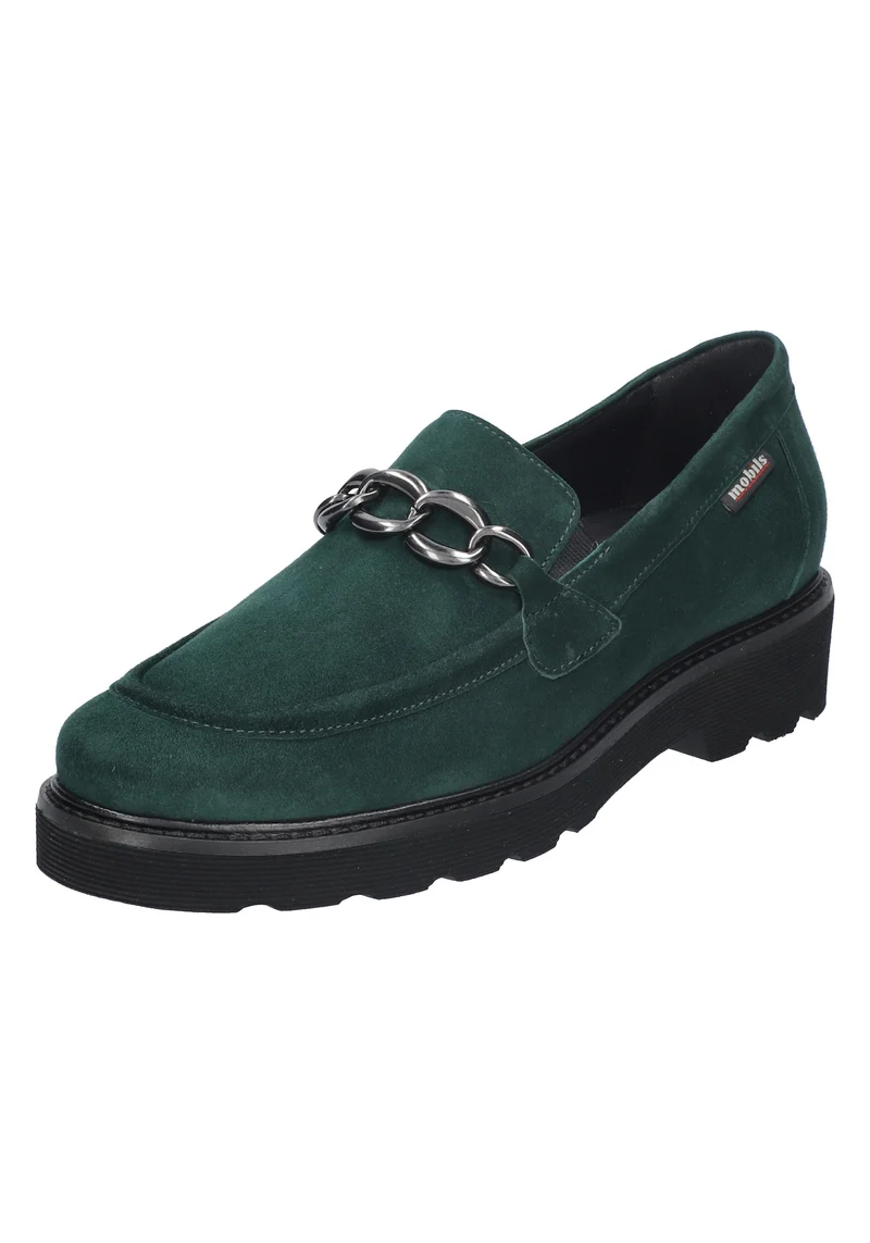 Mocassins ORLA vert foncé
