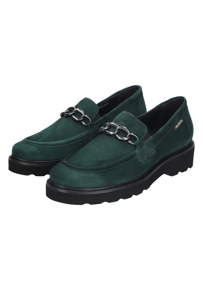 Mocassins ORLA vert foncé