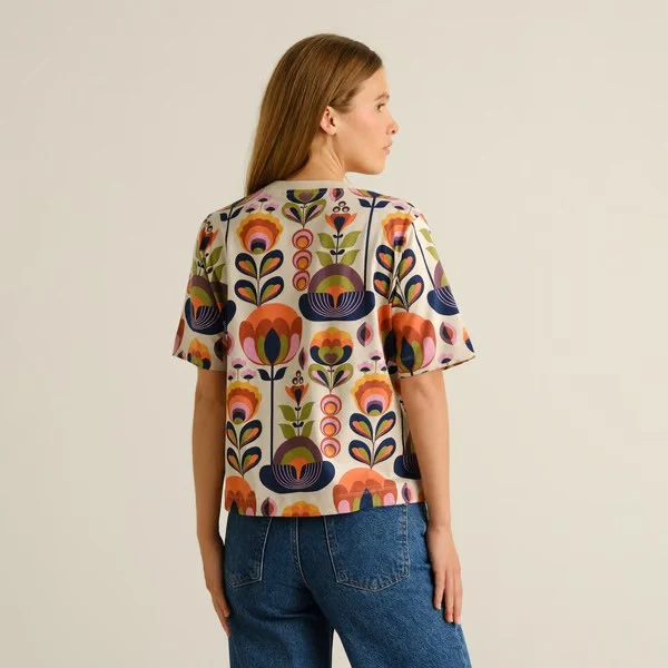 DEDICATED T-Shirt Vadstena Autumn Harvest Multicolor