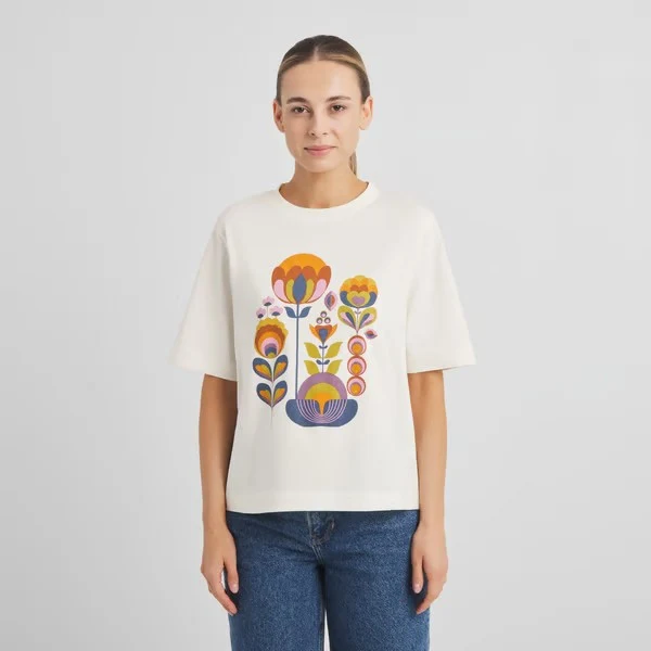 DEDICATED T-Shirt Vadstena Autumn Harvest Off-White