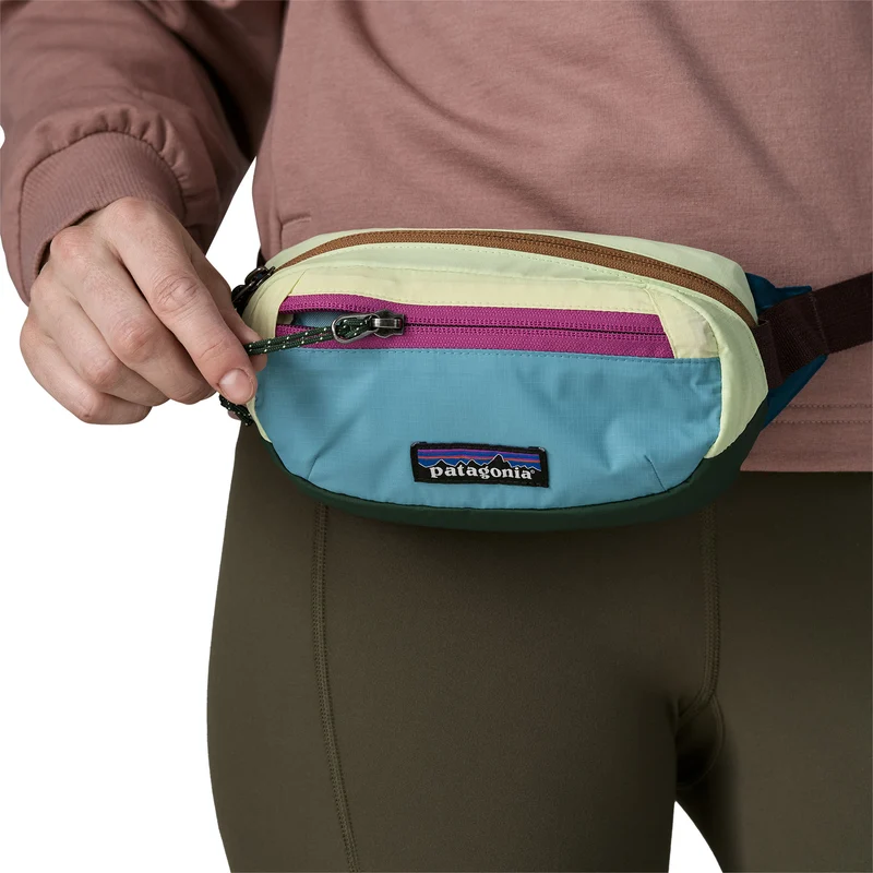PATAGONIA Terravia Mini Hip Pack patchwork: snowmelt blue