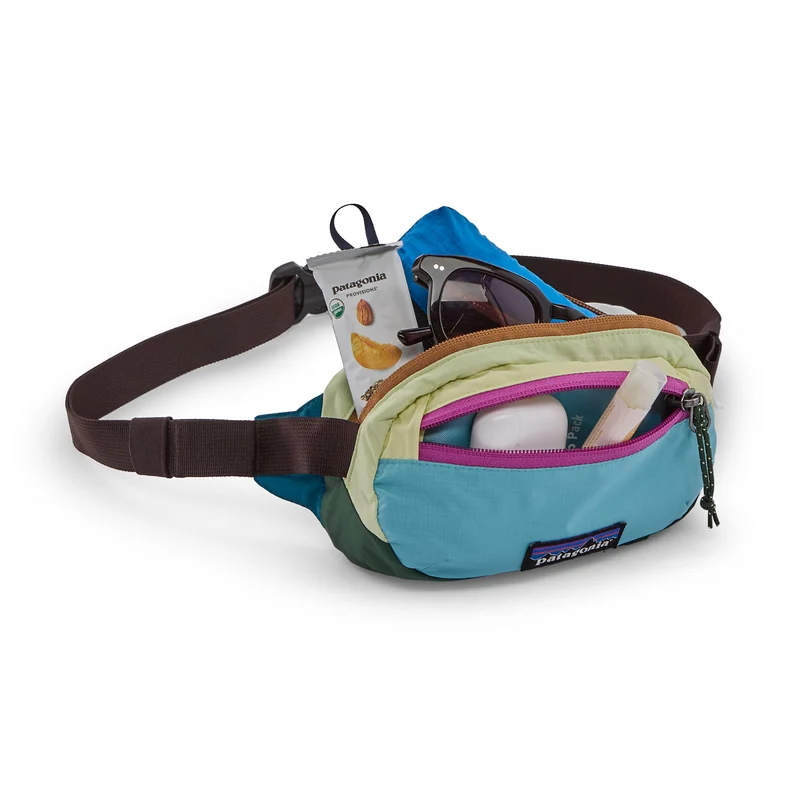 PATAGONIA Terravia Mini Hip Pack patchwork: snowmelt blue