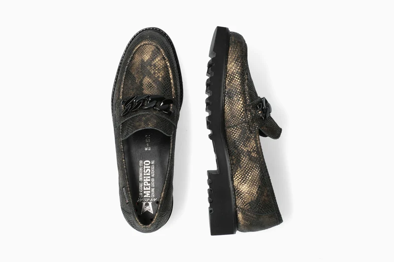 Mocassins SALKA métalliques