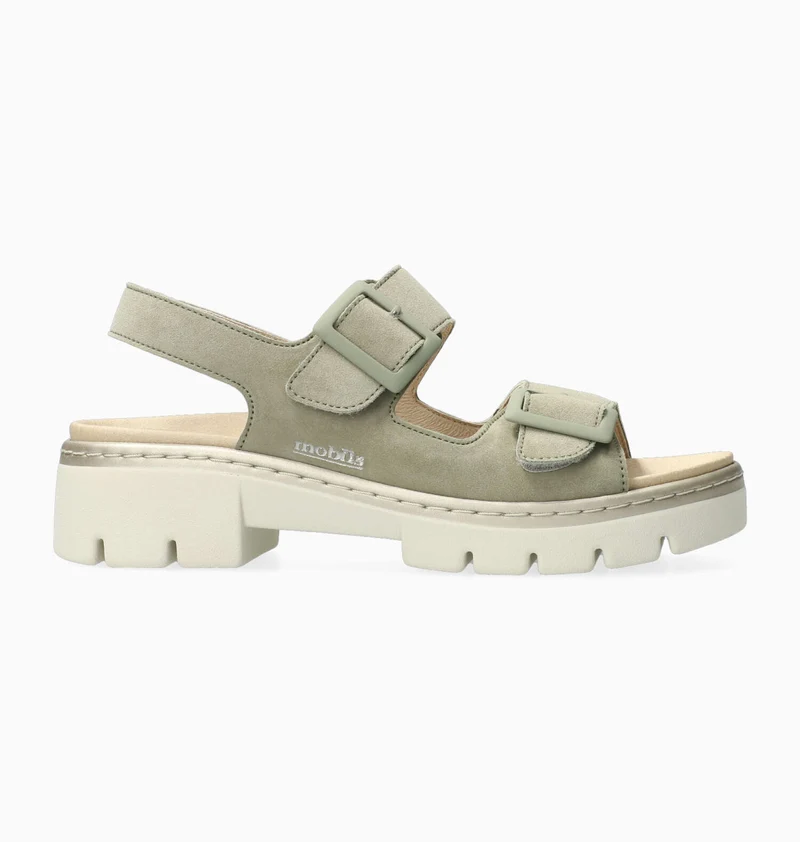 Sandales AMIRA kaki clair