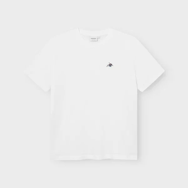 DEDICATED T-Shirt Stockholm Ski Crash Emb White