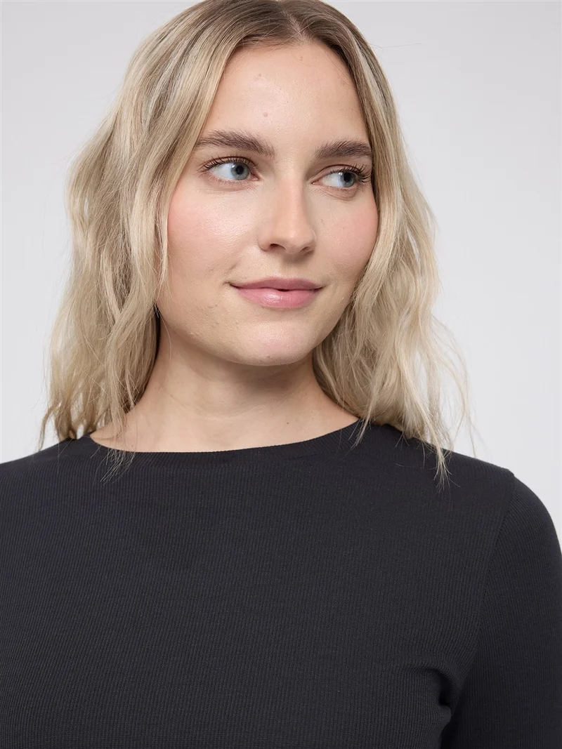 MAZINE Babylock Hems Longsleeve black