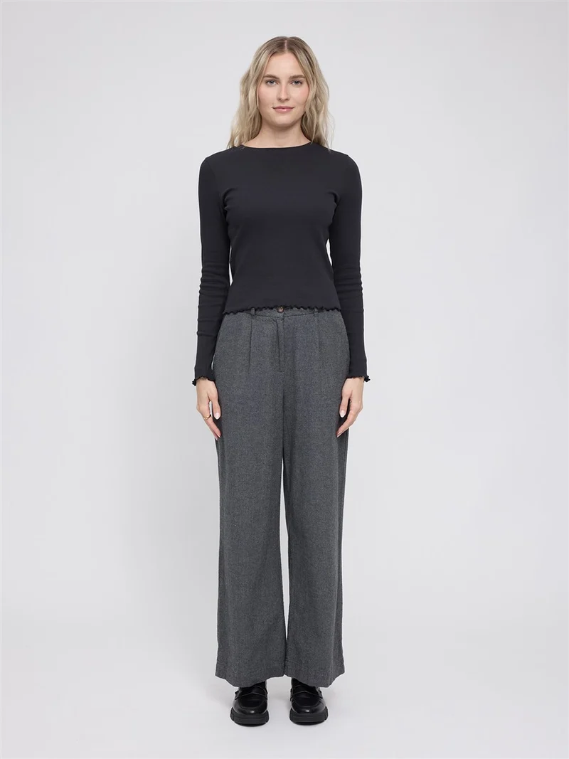 MAZINE Babylock Hems Longsleeve black