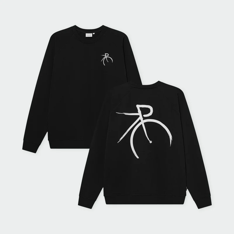 DEDICATED Sweatshirt Malmoe Painted Side Bike Black