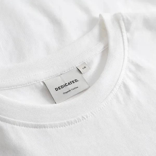 DEDICATED T-Shirt Stockholm Camp Crew Emb White