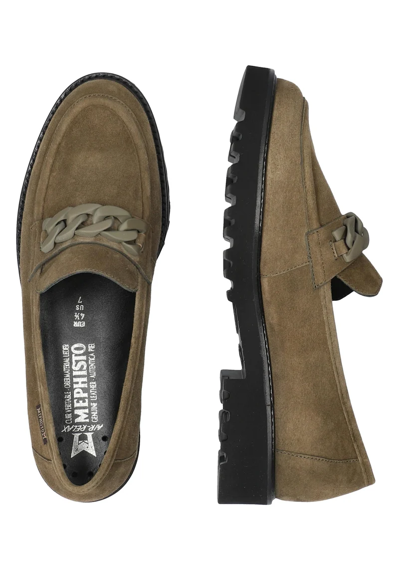 Mocassins SALKA vert loden