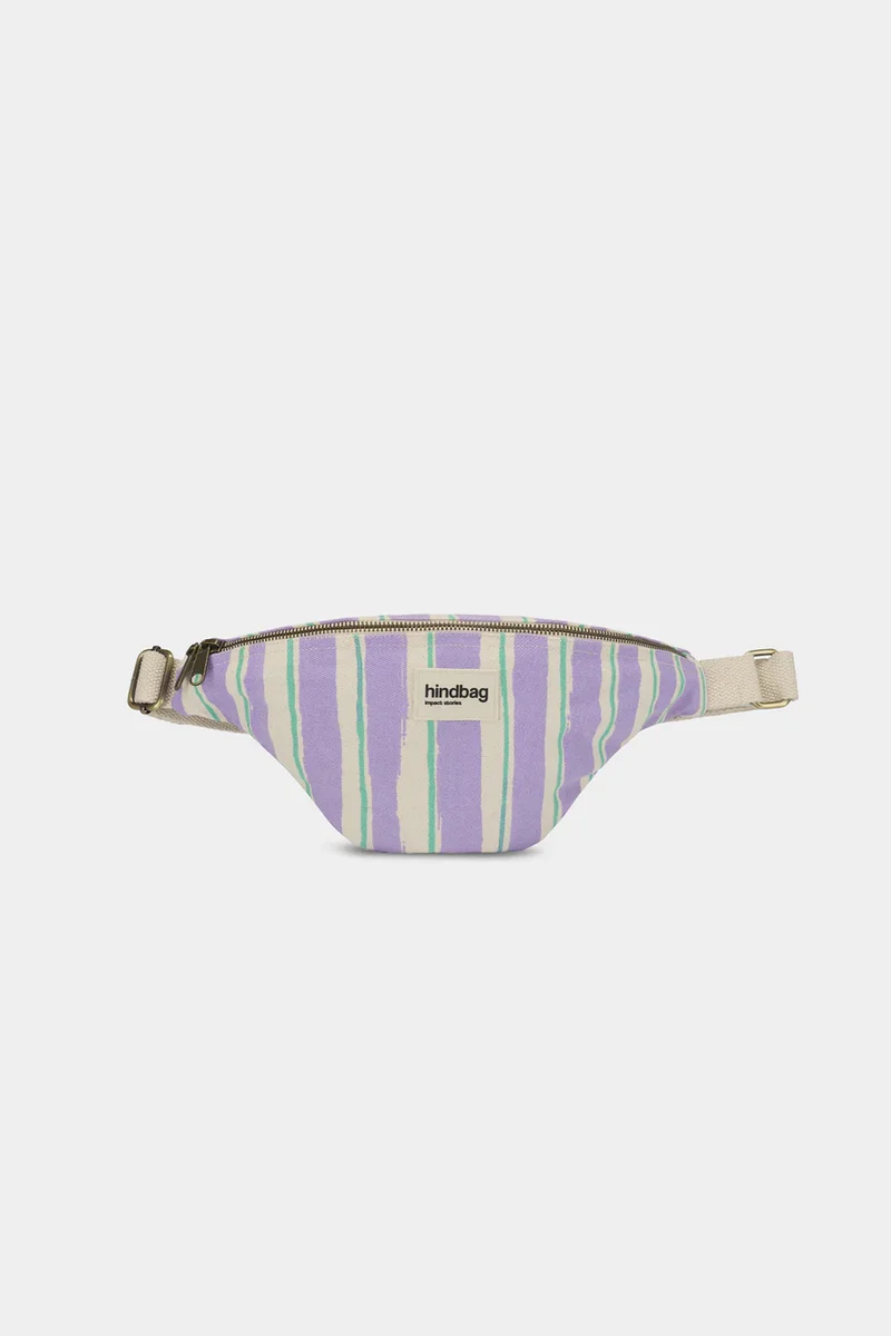 HINDBAG Olivia Streifen grün parme