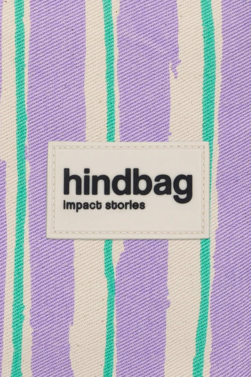 HINDBAG Olivia Streifen grün parme