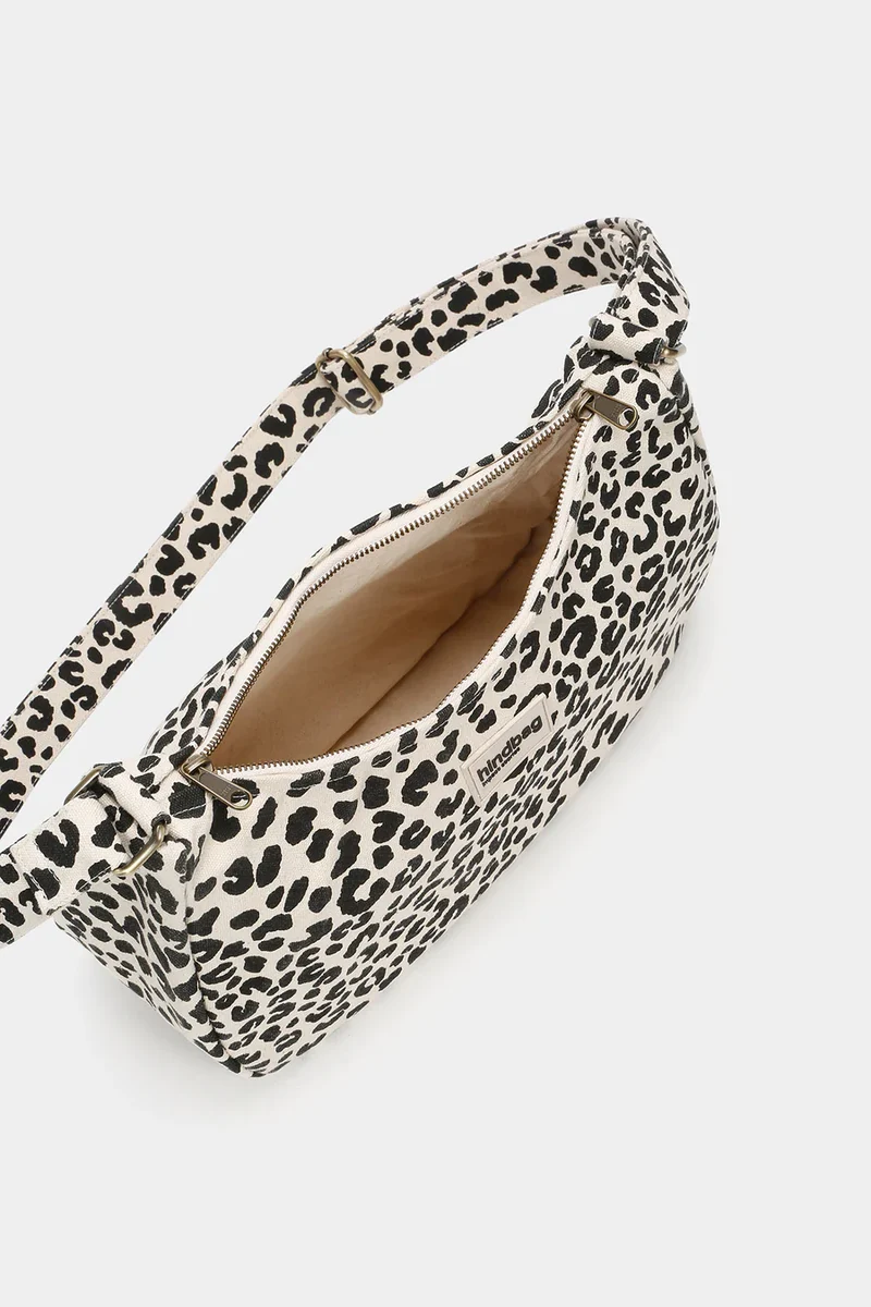 HINDBAG Rosa leopard beige