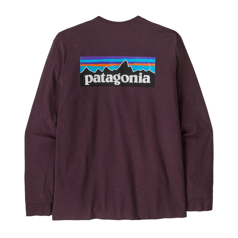 PATAGONIA Men´s L/s P-6 Logo Responsibili-Tee berry fig