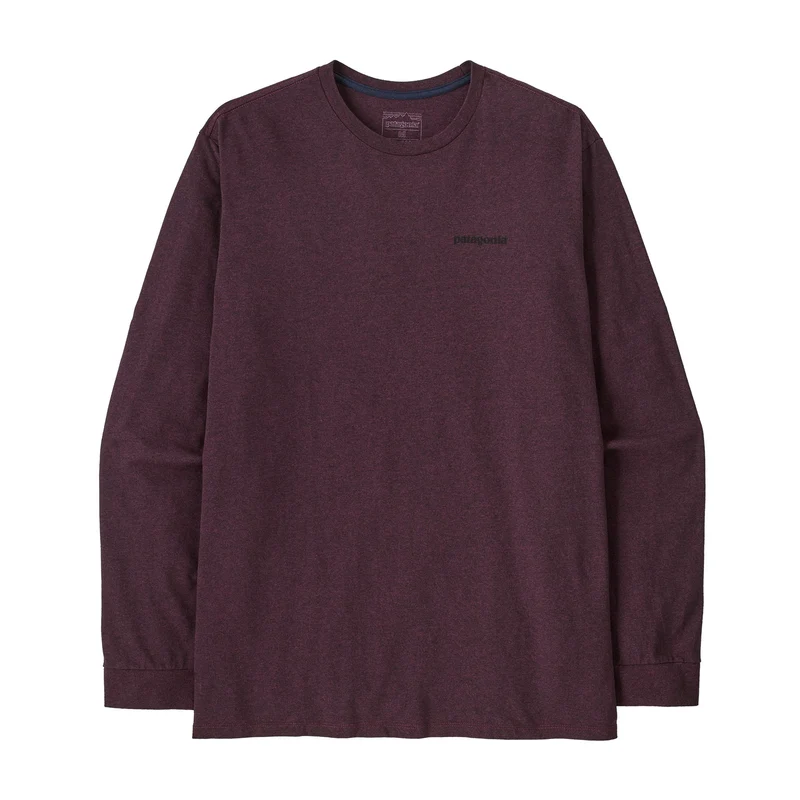 PATAGONIA Men´s L/s P-6 Logo Responsibili-Tee berry fig