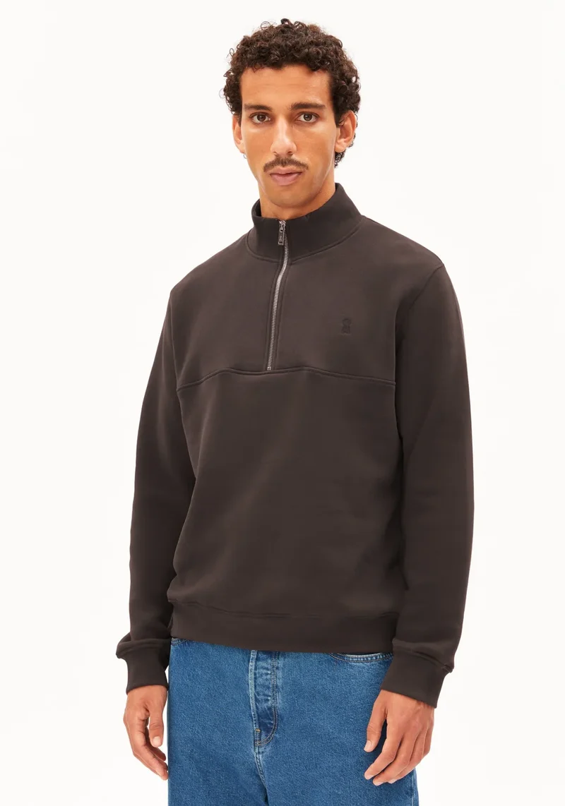 ARMEDANGELS Waarlo Fleece Troyer claystone