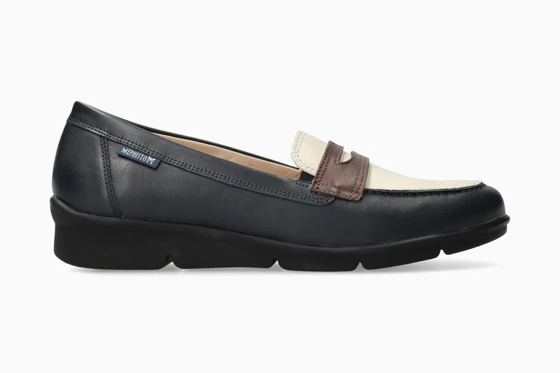 Mocassins DIVA bleu foncé