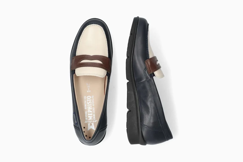 Mocassins DIVA bleu foncé