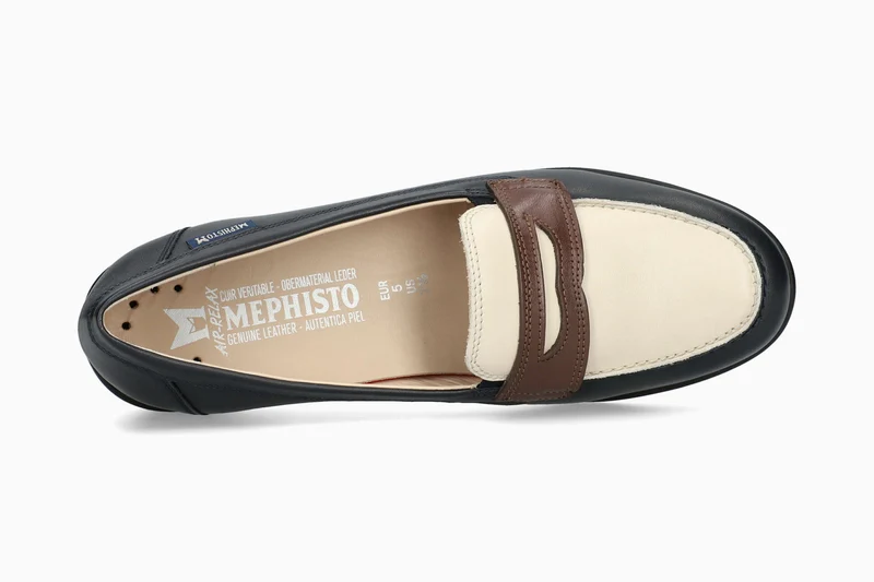 Mocassins DIVA bleu foncé
