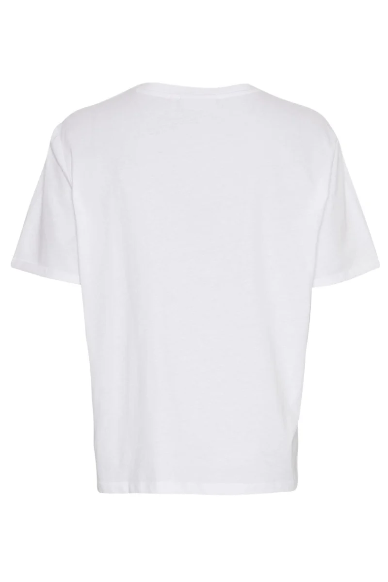 MSCH Copenhagen - MSCHTerina Organic Small Logo Tee 17595 - B White Black