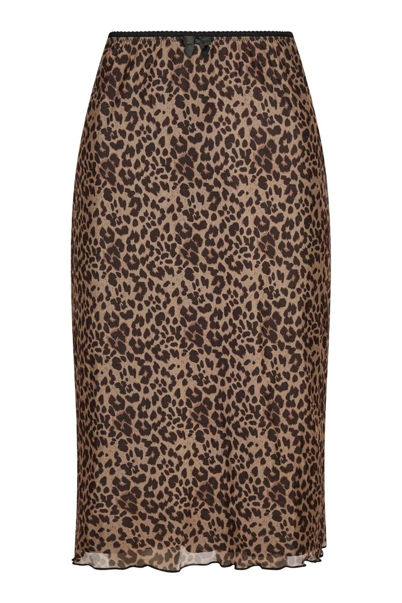 Neo Noir - Roa Mesh Leo Skirt 164552 - 400 - Leopard