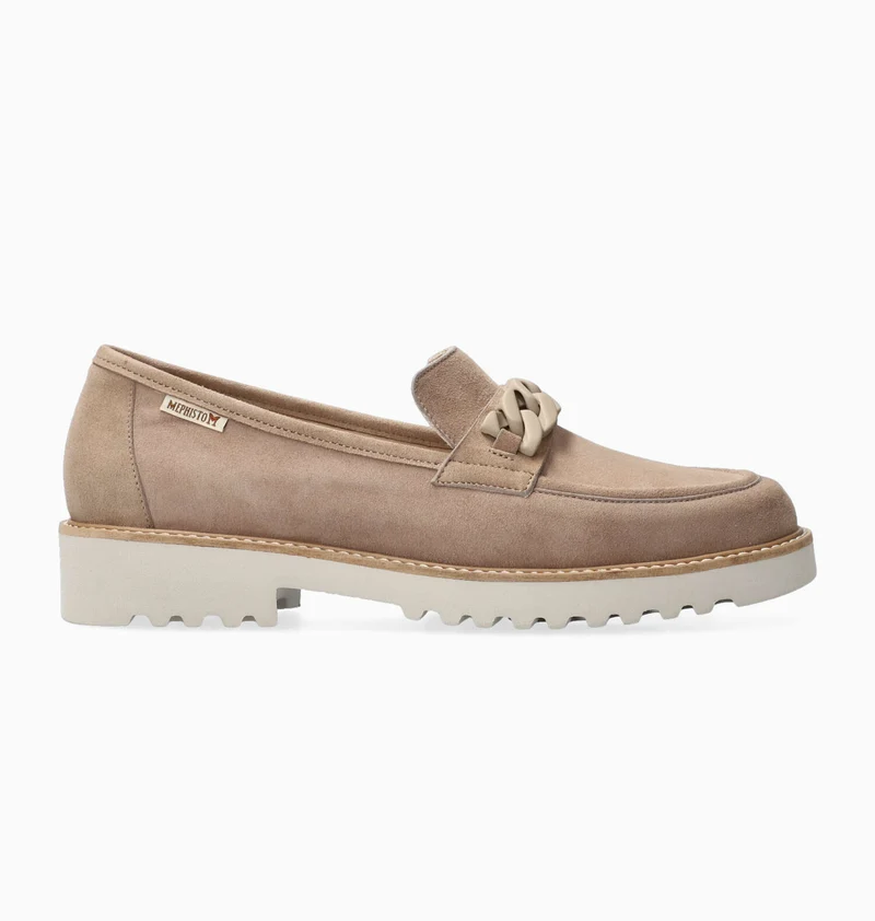 Mocassins SALKA taupe clair