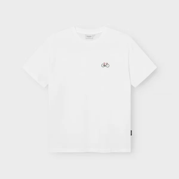 DEDICATED T-Shirt Stockholm Race Bike Emb White