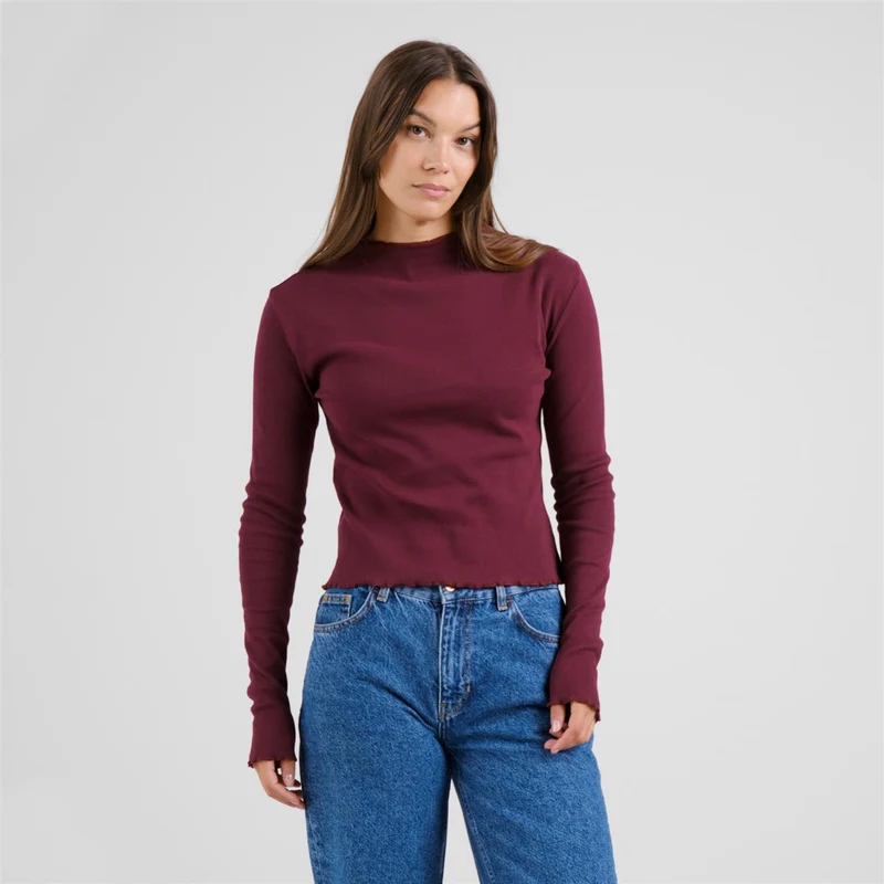 DEDICATED Rib Top Ryd Fig Red