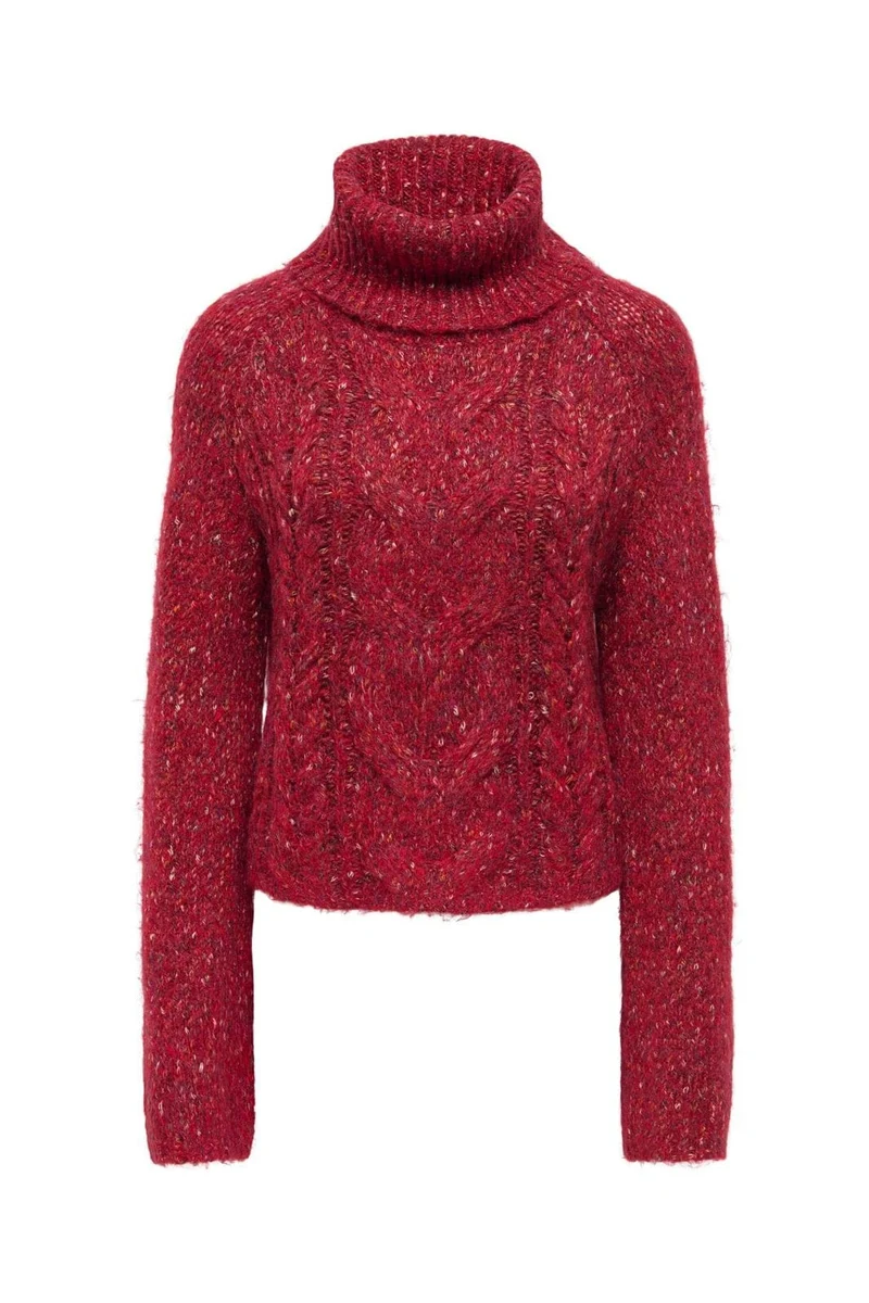 Only - Onlzille Ls Rollneck Cc Knt - 5061147 Scooter Multi Melange