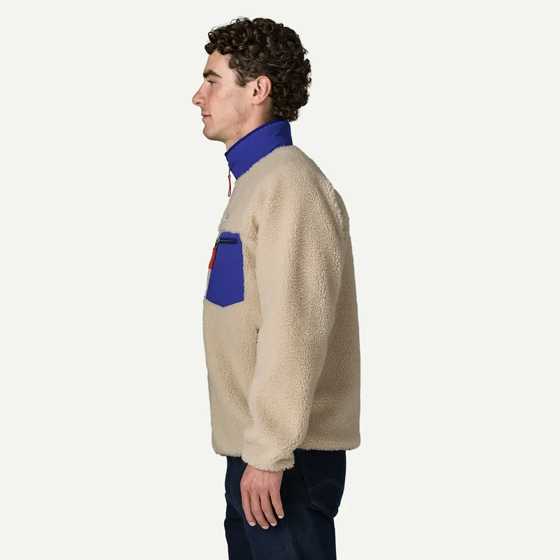 PATAGONIA Men´s Classic Retro-X Jkt dark natural w/cobalt blue