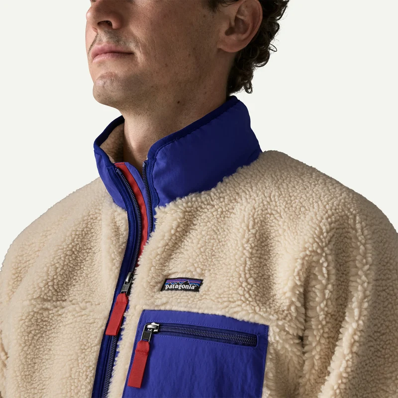 PATAGONIA Men´s Classic Retro-X Jkt dark natural w/cobalt blue