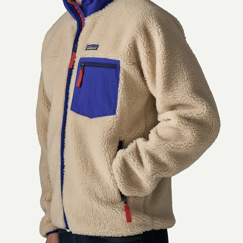 PATAGONIA Men´s Classic Retro-X Jkt dark natural w/cobalt blue