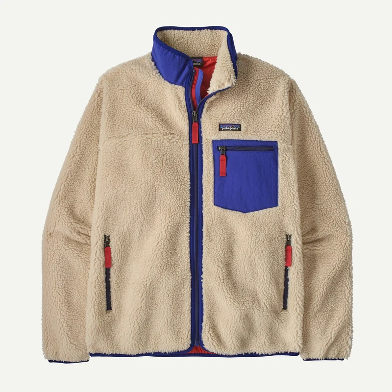 PATAGONIA Men´s Classic Retro-X Jkt dark natural w/cobalt blue