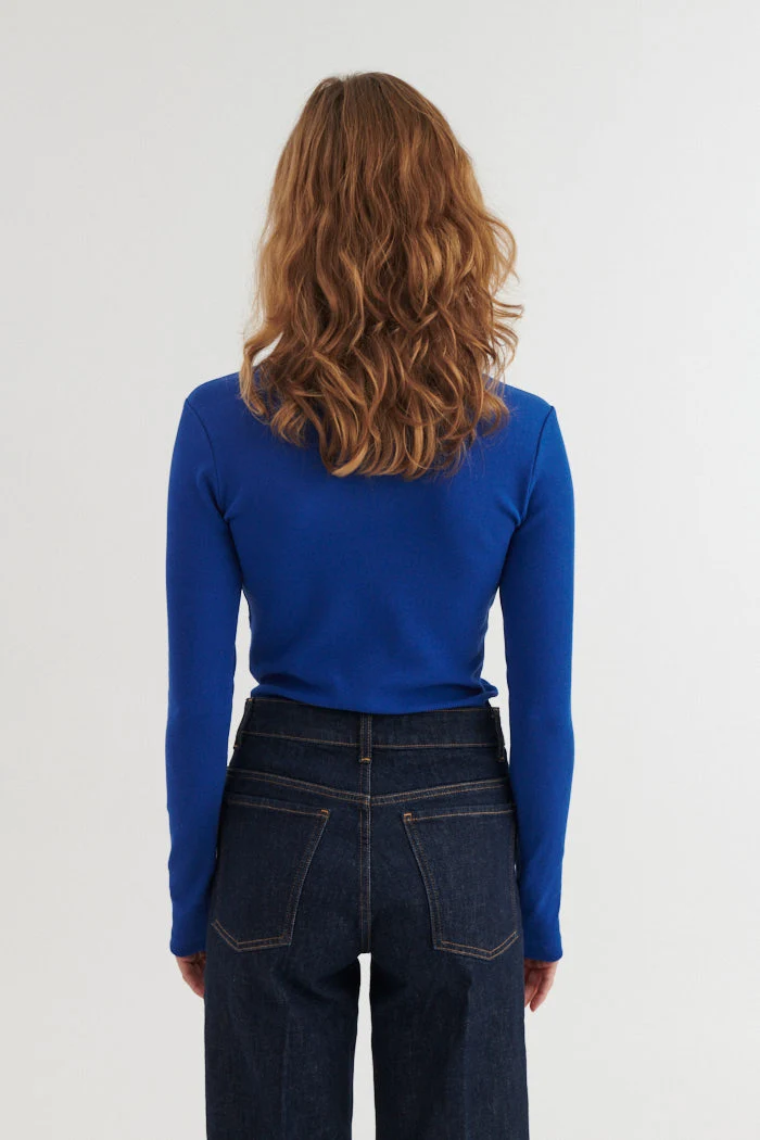 BASIC APPAREL Ludmilla Ls Tee sodalite blue