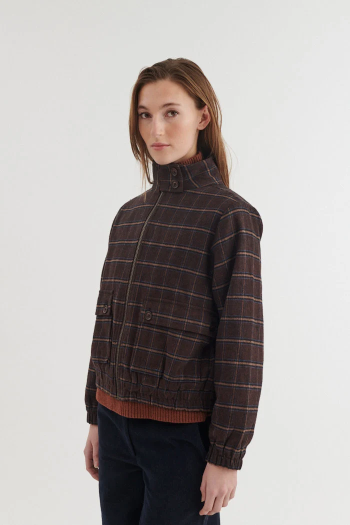 BASIC APPAREL Misa Zip Jacket chicory coffee