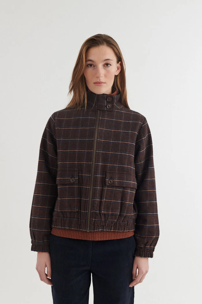 BASIC APPAREL Misa Zip Jacket chicory coffee