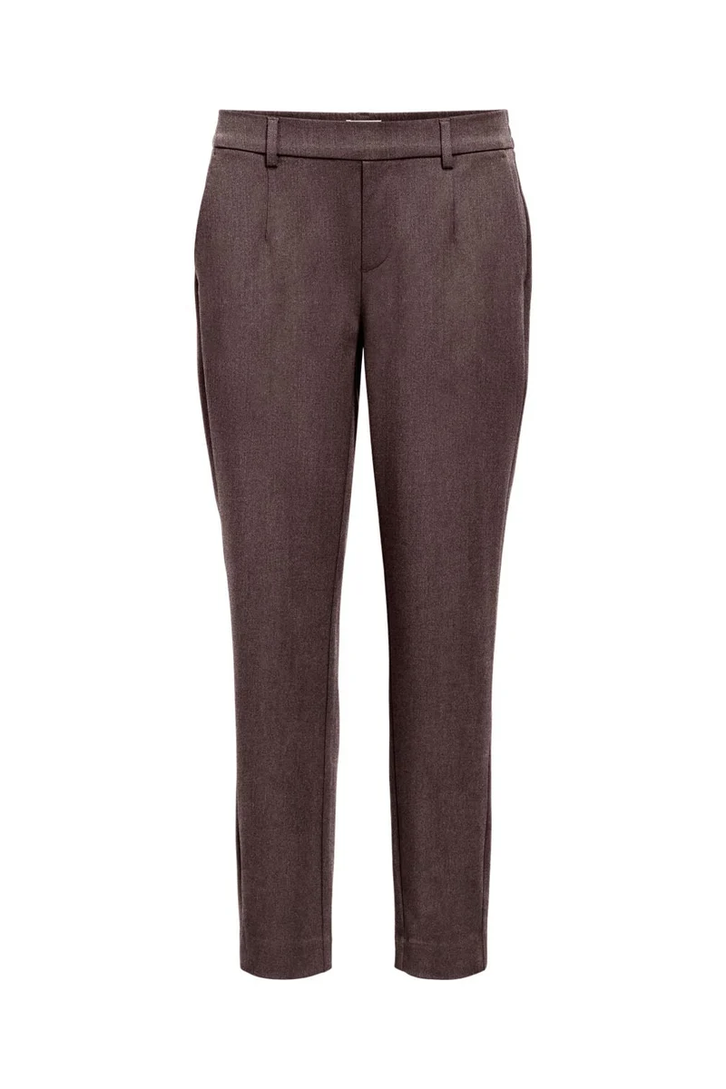 Object - Objlisa Slim Pant - 5138600 Chocolate Plum Melange