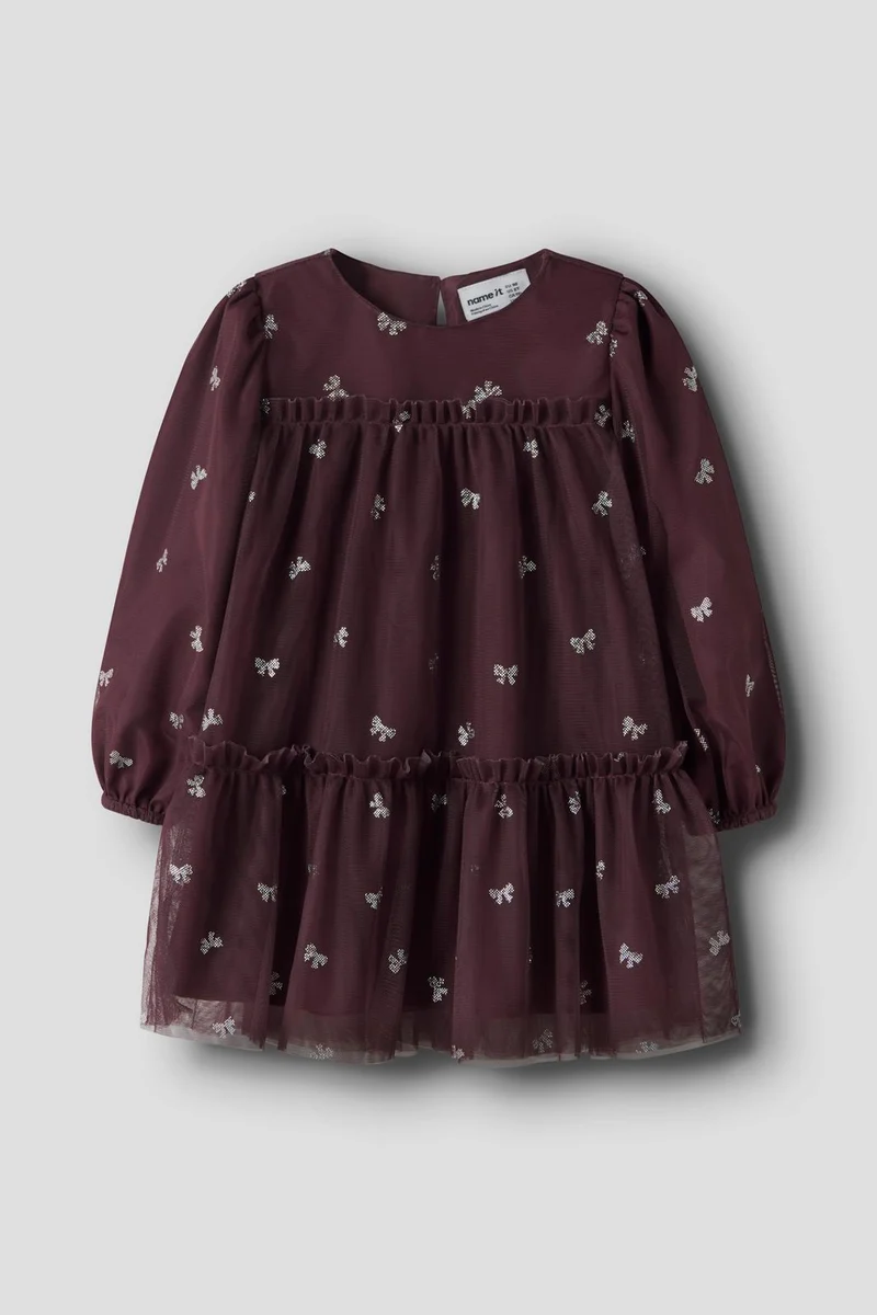 Name It - Nmframni Ls Dress - 5121741 Catawba Grape