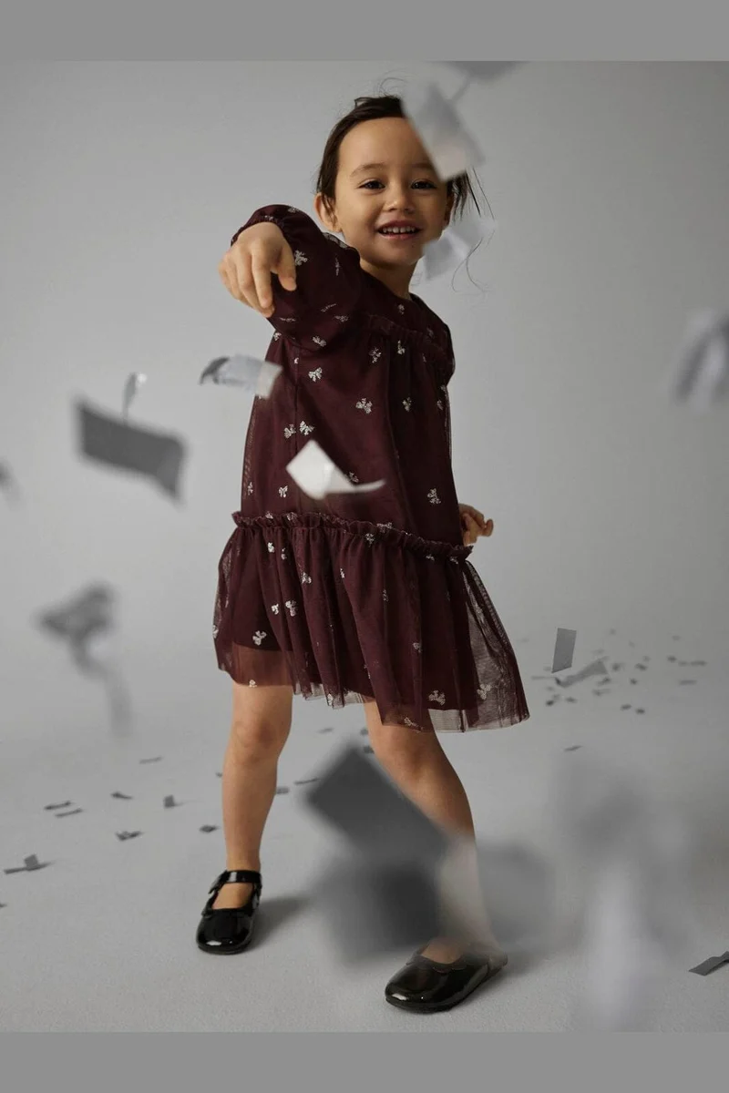 Name It - Nmframni Ls Dress - 5121741 Catawba Grape