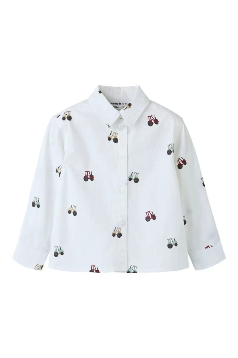 Name It - Nmmractor Ls Shirt - 5151390 Bright White