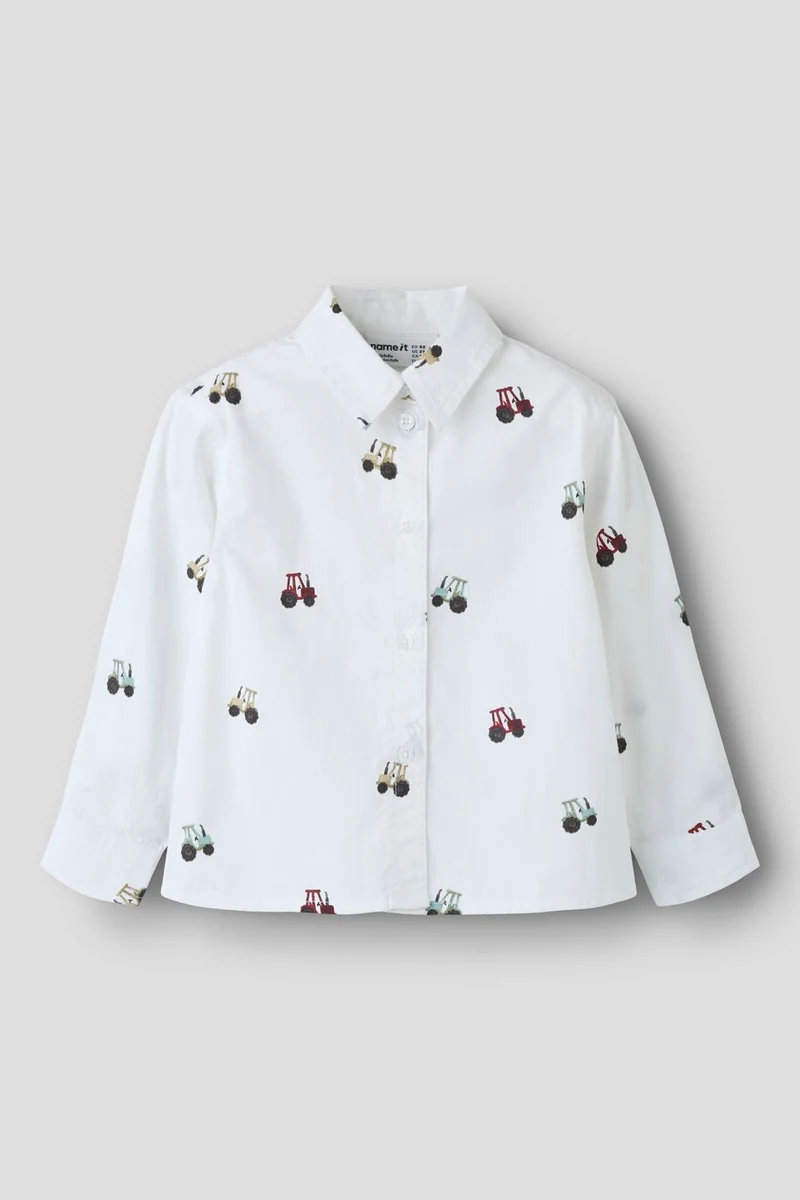 Name It - Nmmractor Ls Shirt - 5151390 Bright White