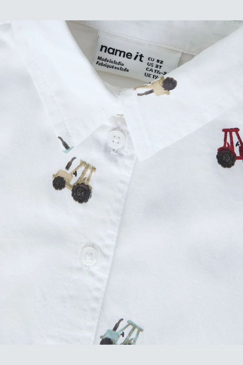 Name It - Nmmractor Ls Shirt - 5151390 Bright White