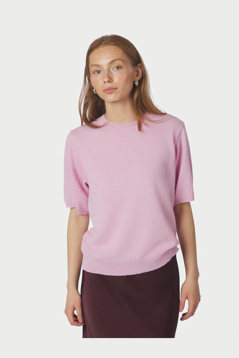 Neo Noir - Missy Knit Tee 161927 - 754 - Light Pink