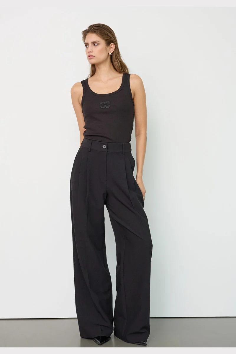 Co´Couture - Volacc New Pleat Pant 500506 - 65001 - Black